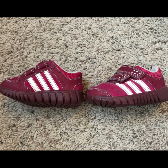 adidas Other - 🔴 3/$10 - Kids Adidas Burgandy Velcro Sneakers.